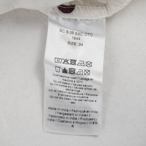 Ganni Ruched Polka Dot Mini Dress with Bow in White and Brown Size 34 - NWD - Picture 8 of 13